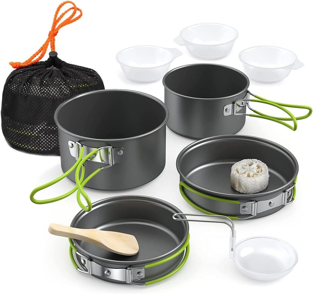 Lixada Titanium Camping Cookware Set