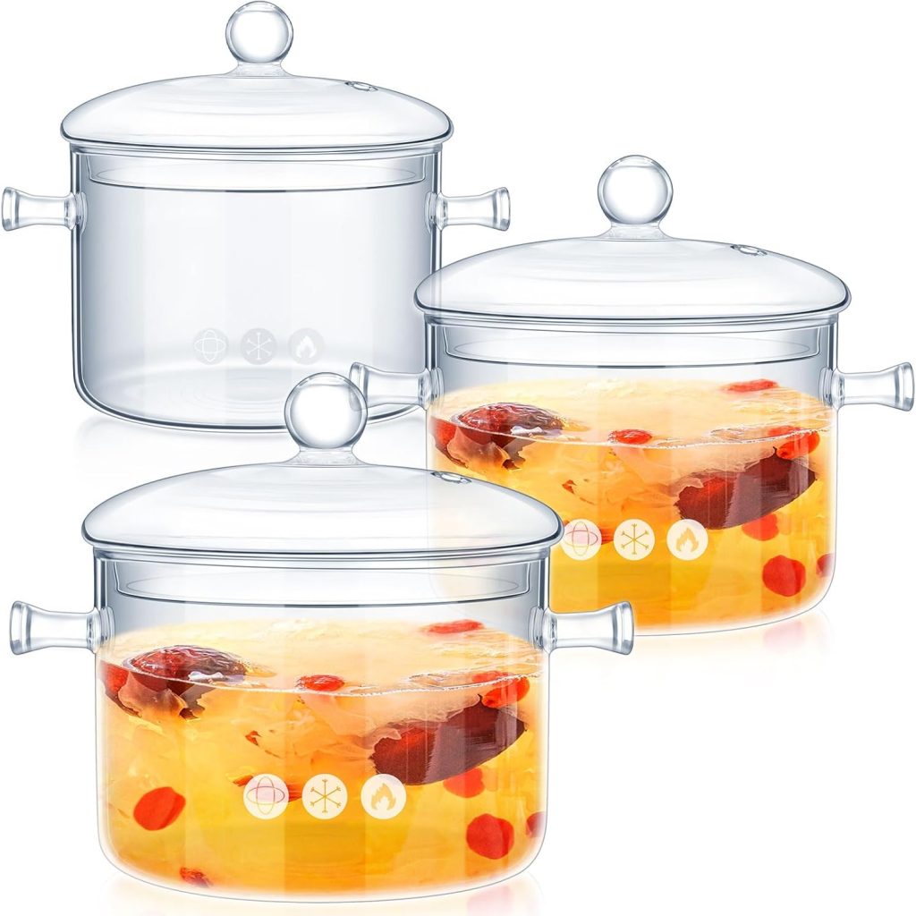 Silicook Premium Glass Lid Pot Set