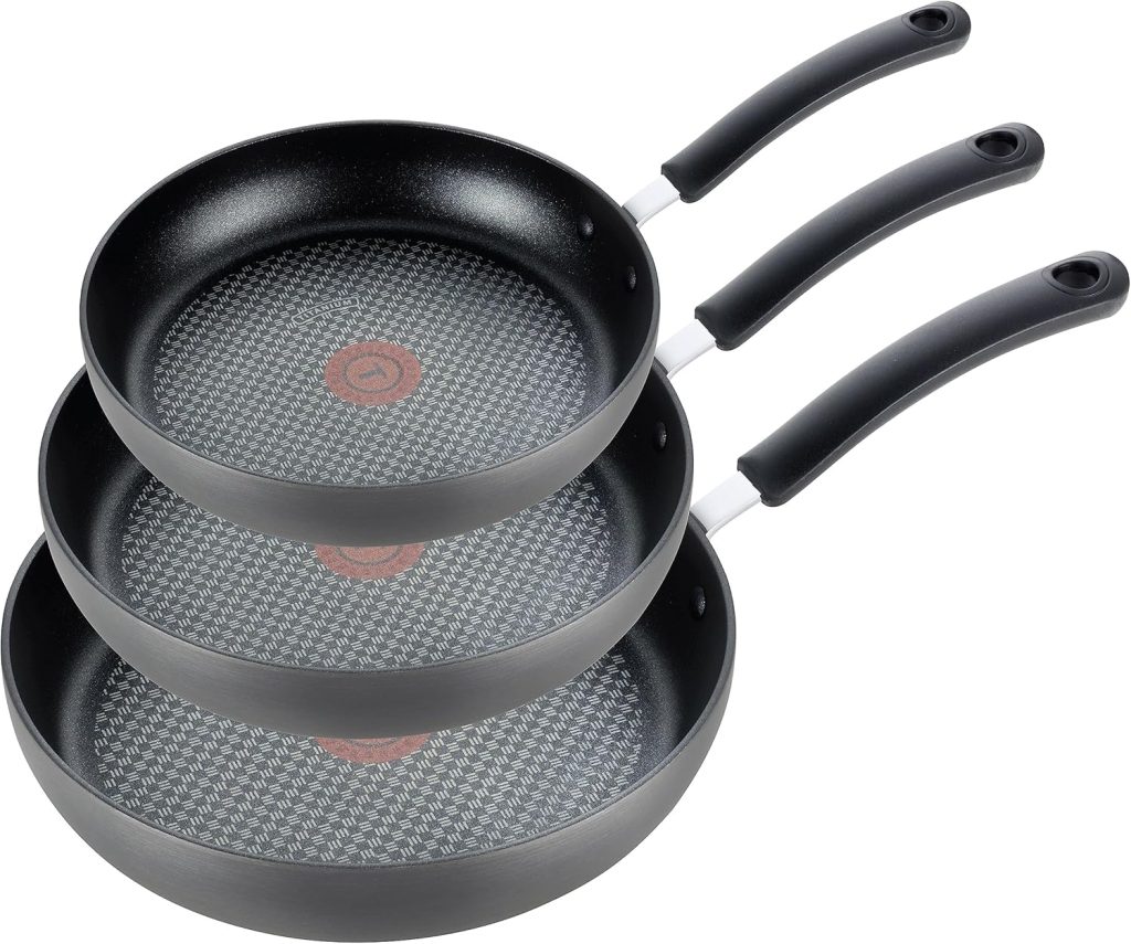 T-fal Professional Nonstick Fry Pan Cookware Set, 3 Piece