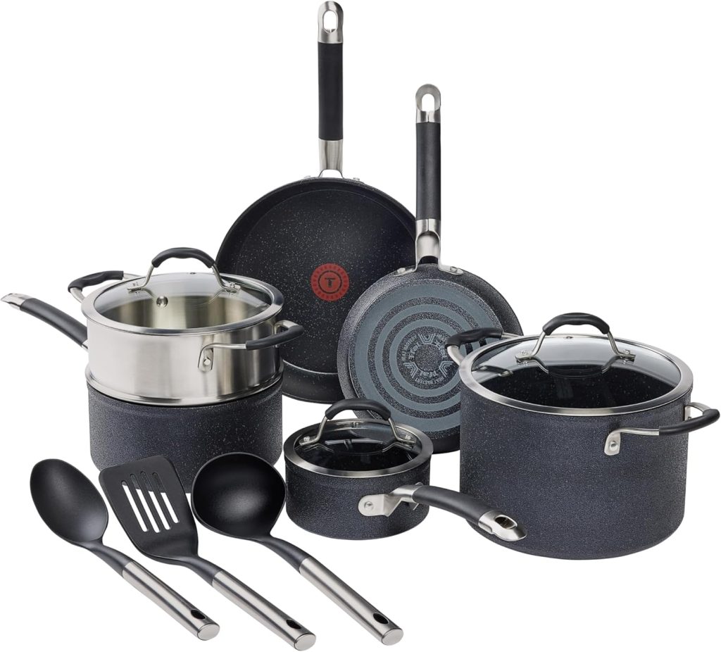 T-fal Reserve Nonstick Cookware Set, 12 Piece