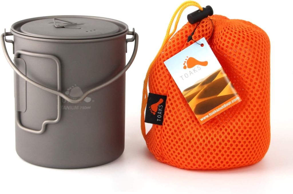 TOAKS Titanium 750ml Pot with Bail Handle