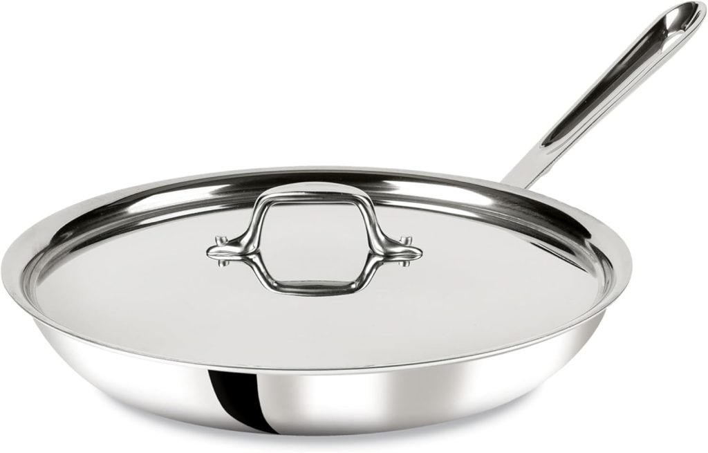 All-Clad D3 Stainless Steel 12-Inch Fry Pan with Lid