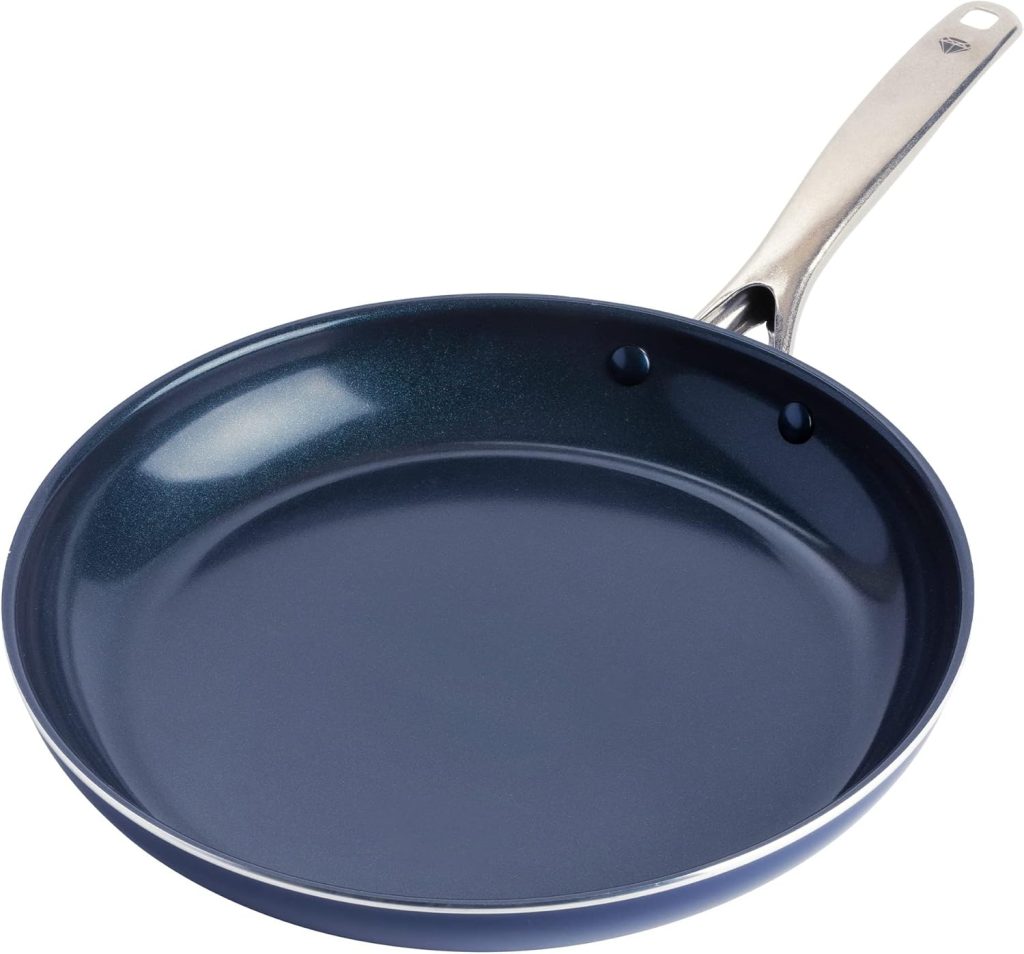 Blue Diamond Pan CC001951-001 12-Inch Frying Pan with Lid