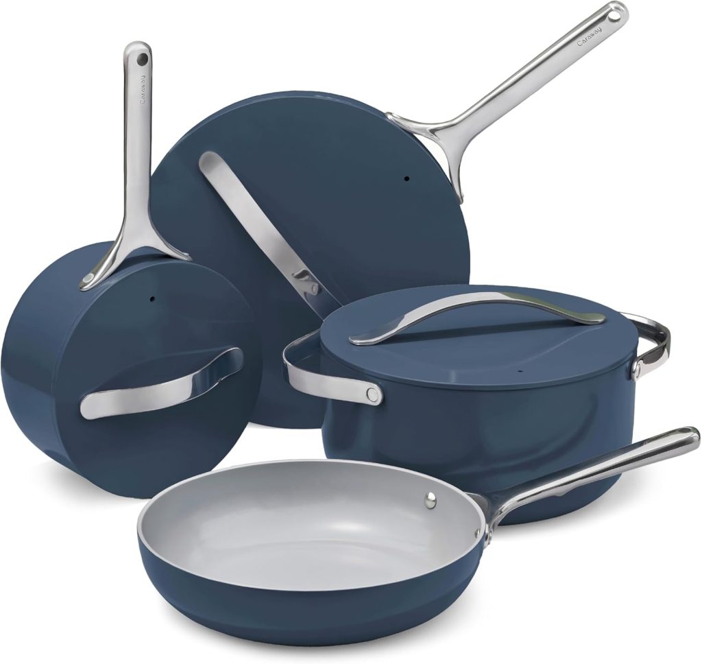 Caraway Home Cookware Set — Non-Toxic Ceramic Coated (7-Piece)