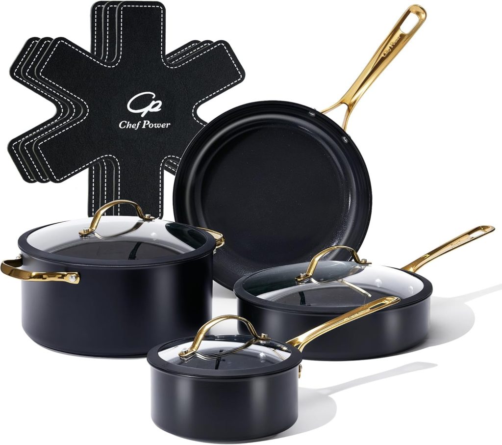 Copper Chef Black Diamond 10-Piece Non-Stick Cookware Set