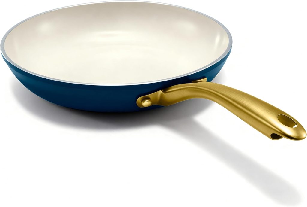 Gotham Steel Hammered Collection Non-Stick Frying Pan with Lid, 11-Inch