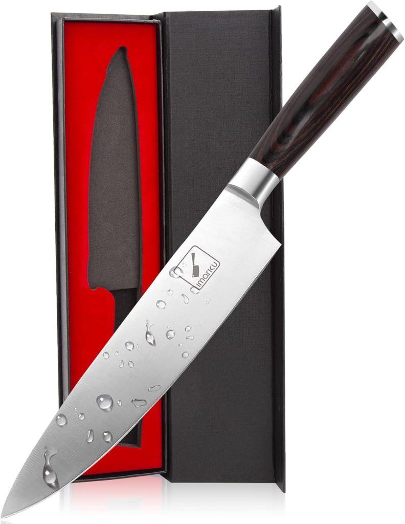 Imarku Japanese Chef Knife - 8 Inch High Carbon Stainless Steel Kitchen Knife