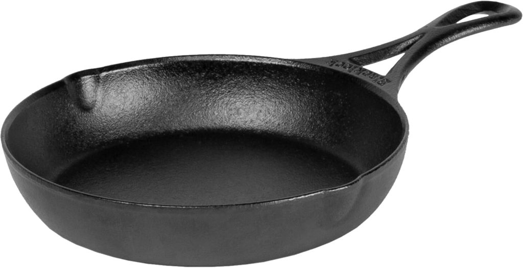 Lodge Pre-Seasoned Cast Iron Wok with Flat Base and Loop Handles