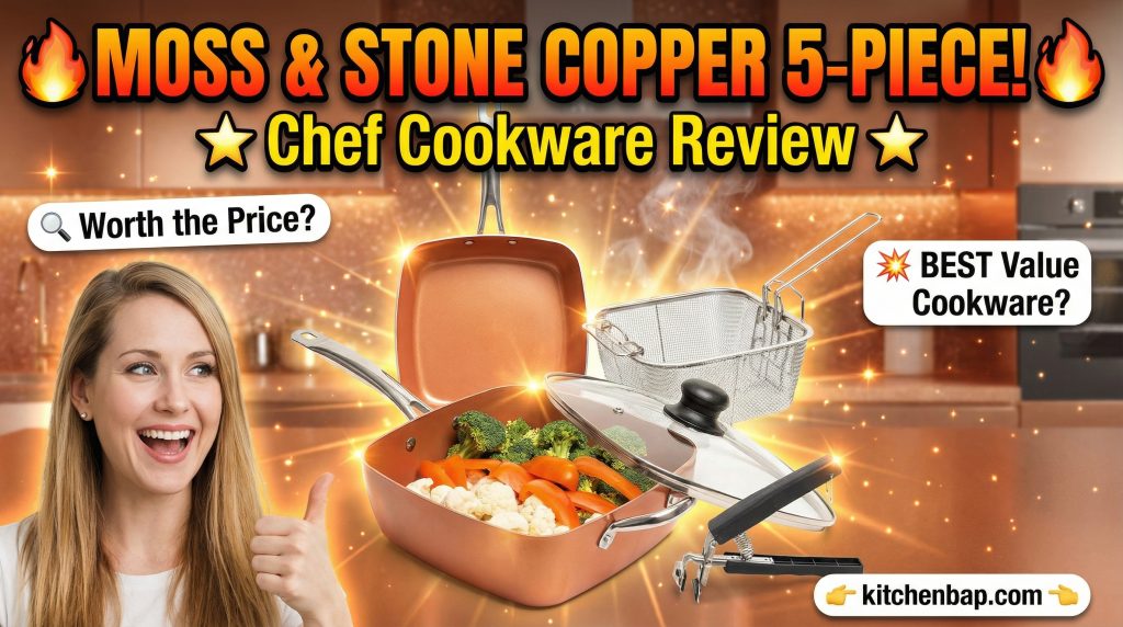 Moss & Stone Copper 5 Piece Set Chef Cookware Review
