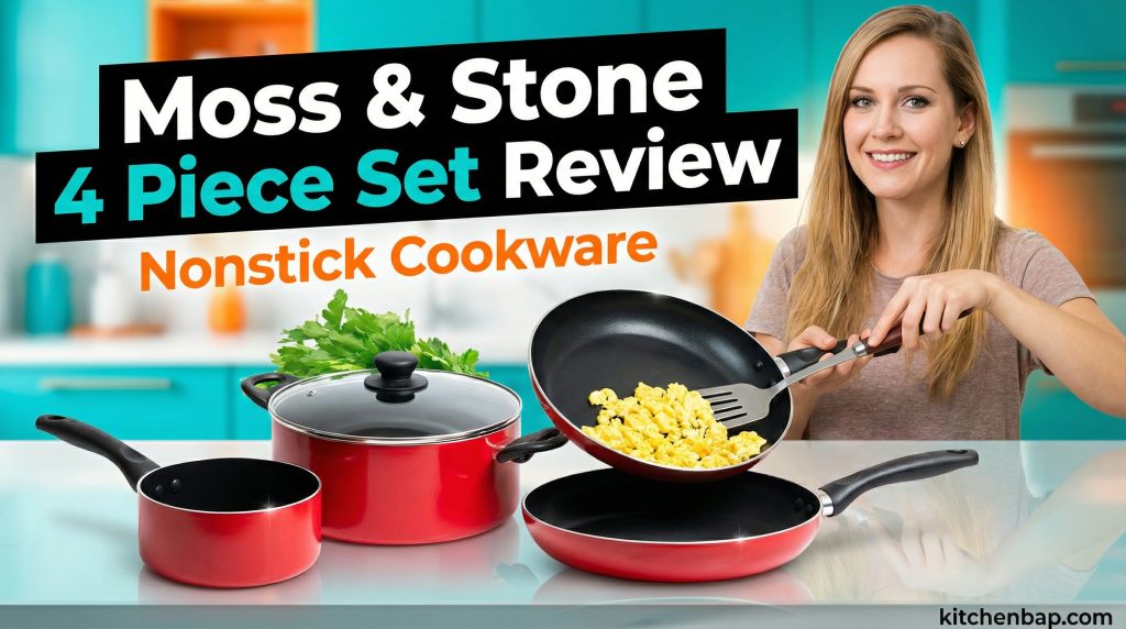 Moss & Stone 4 Piece Pots & Pans Set Nonstick Cookware Set Review
