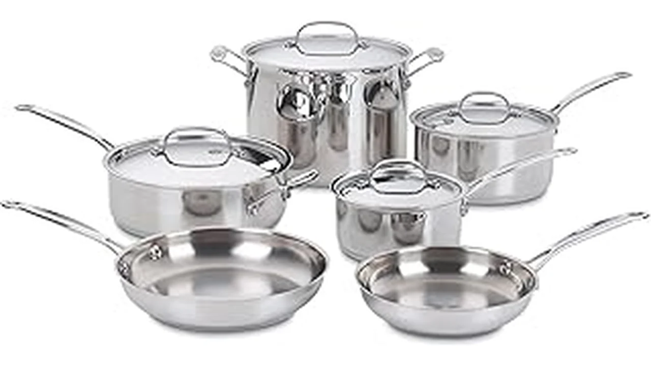 The image shows a collection of high-quality cookware pots and pans, perfect for the best value cookware UK.