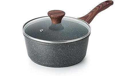 The image shows an assortment of stylish pots and pans perfect for boiling, highlighting top cookware choices.