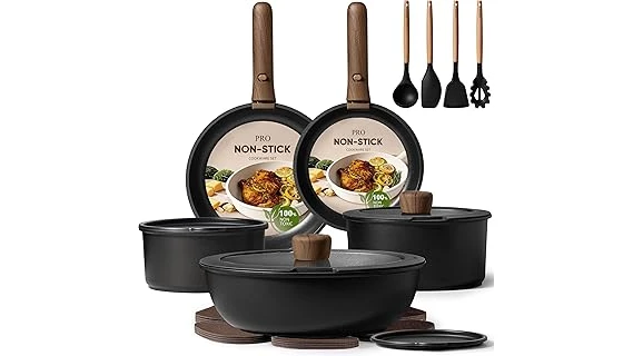 The image shows a curated selection of stylish cookware, perfect for light kitchen use from the top 21 list.