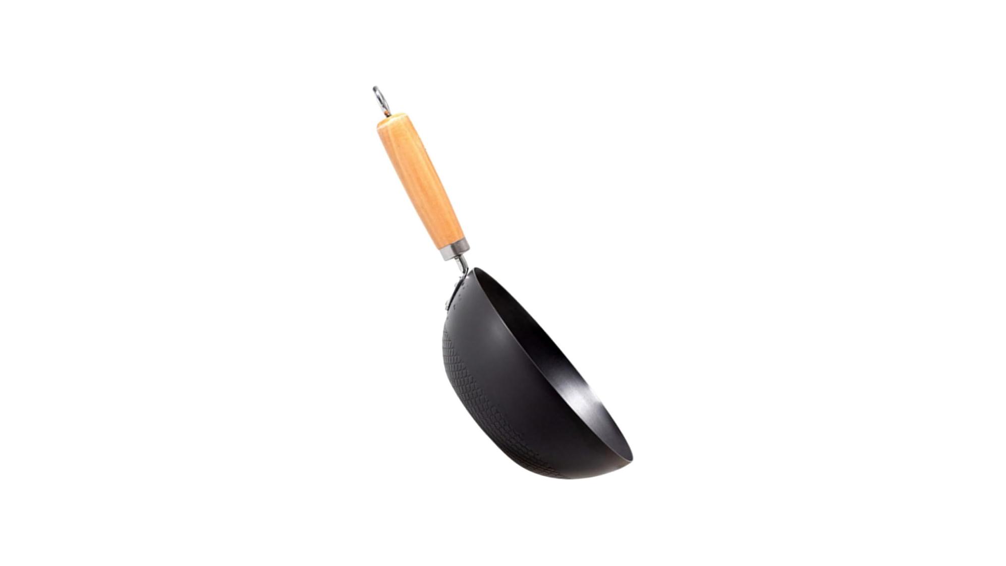 Zerodeko Nonstick Small Wok Iron Skillet Frying Pan