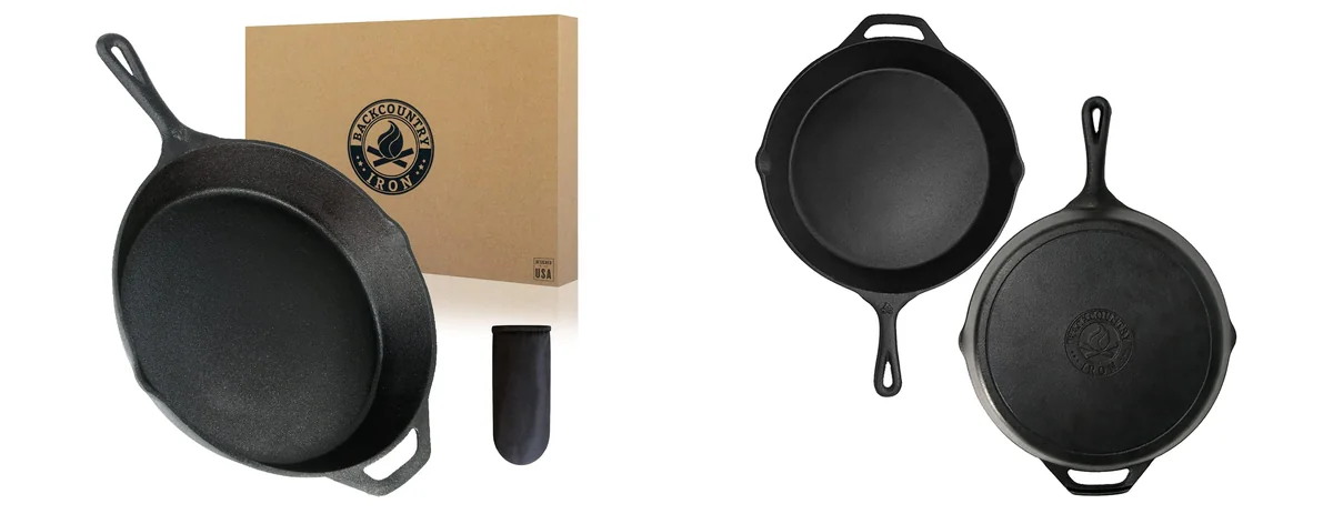 Backcountry Iron 12 Inch Round Large Pre-Seasoned Cast images