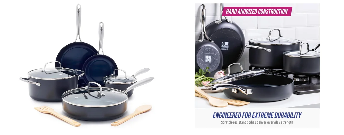 Blue Diamond Cookware Hard Anodized Ceramic Nonstick images