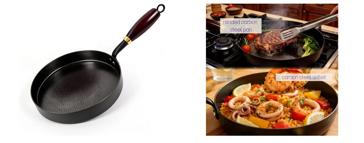Calmabode Flat Bottom Wok Pan 10 Inch images