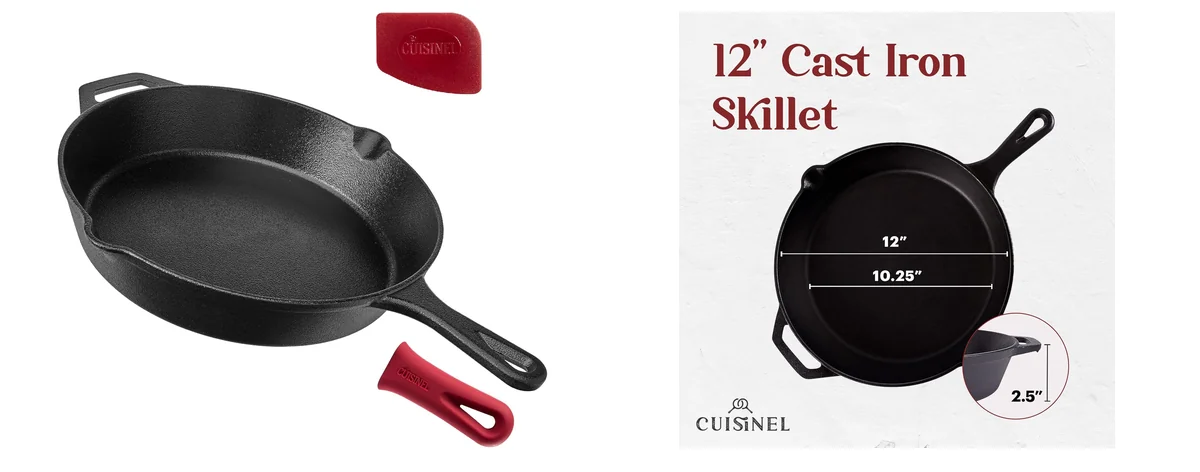 Cuisinel Cast Iron Skillet - 12