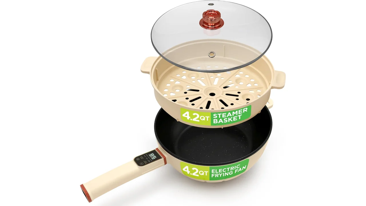 Nutrichef 4L Electric Frying Pan & Steamer – Is It Worth
