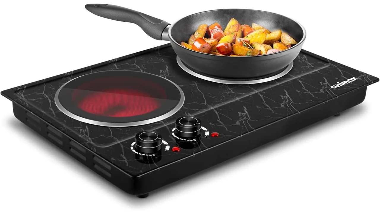 Hot Plate, CUSIMAX Double Burner Electric Hot Plate