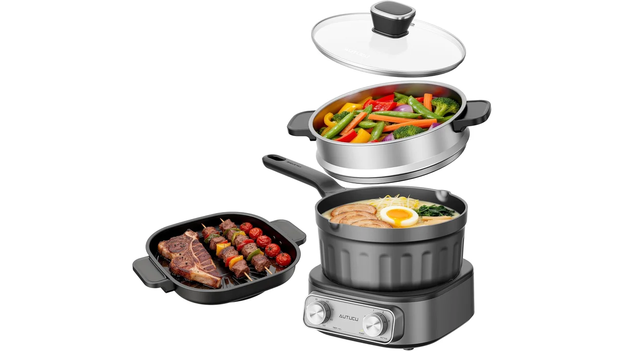 N73SNA Hot Pot Electric Nonstick, PFOA-Free Multi-Cooker