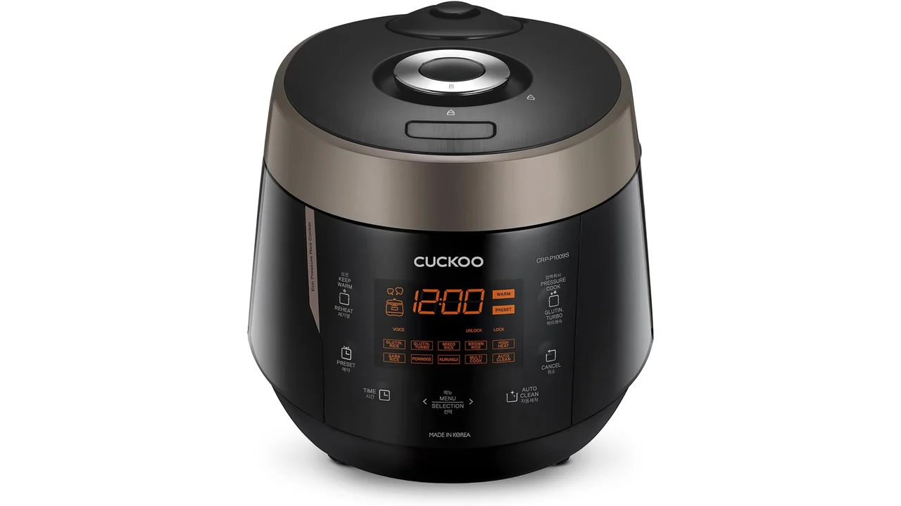 CUCKOO High Pressure Rice Cooker 10-Cup Uncooked 20-Cup