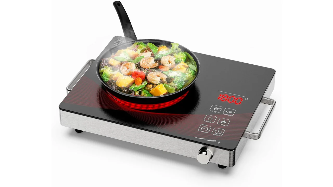 Portable Electric Stove 1800W, 110V Ceramic Hot Plate