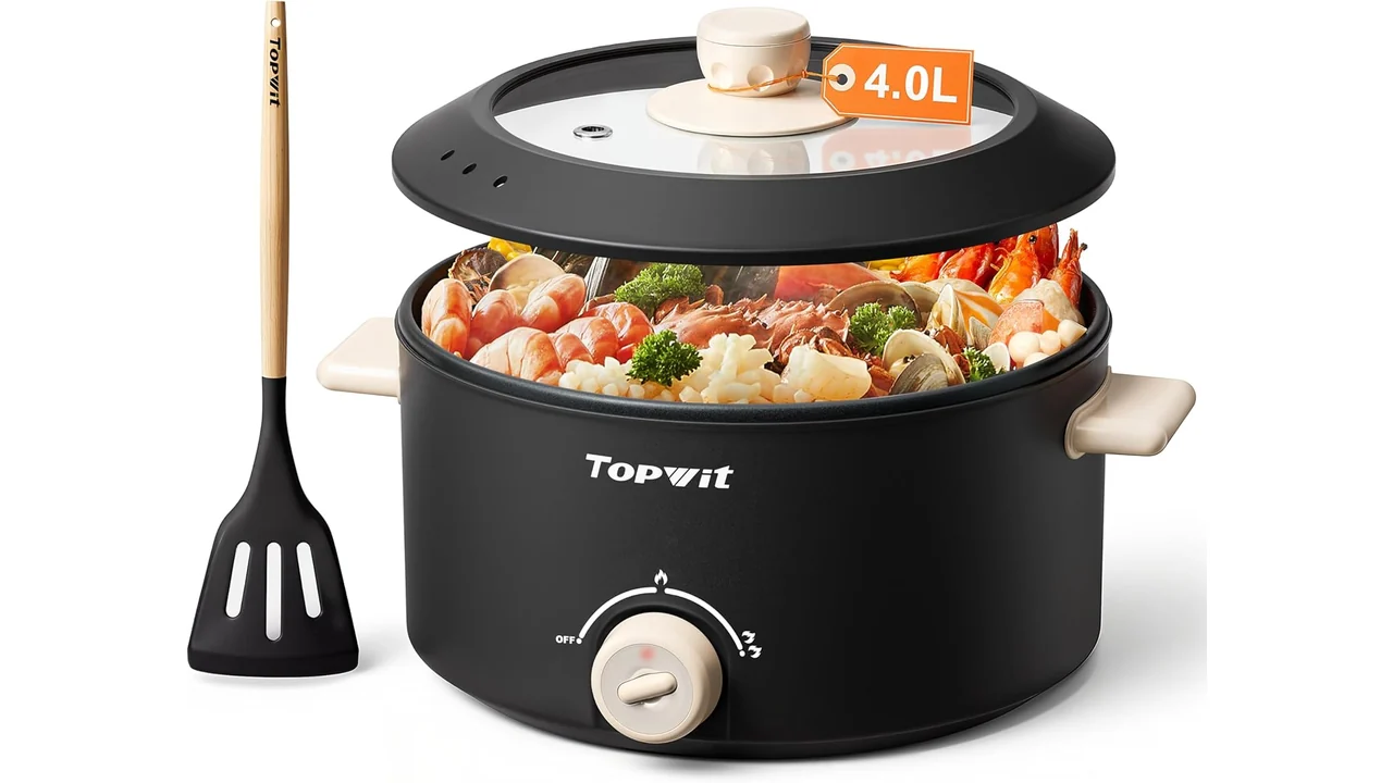 TOPWIT Hot Pot Electric, 4L Electric Pot Non-Stick – Pros &