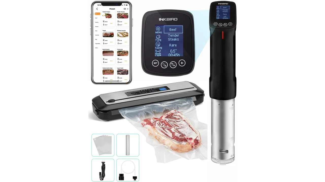 INKBIRD WIFI Sous Vide Cooker Vacuum Sealer Machine