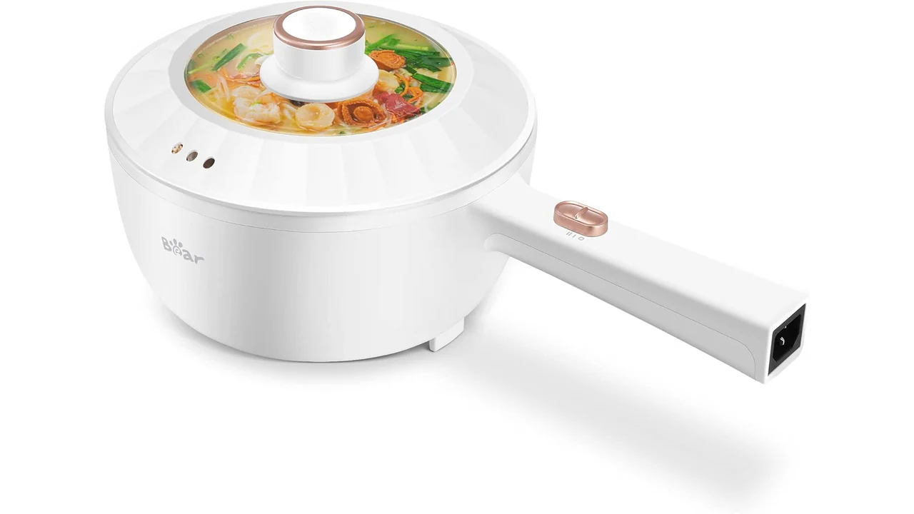 Bear Hot Pot Electric, 2L Multifunctional Portable Cooking