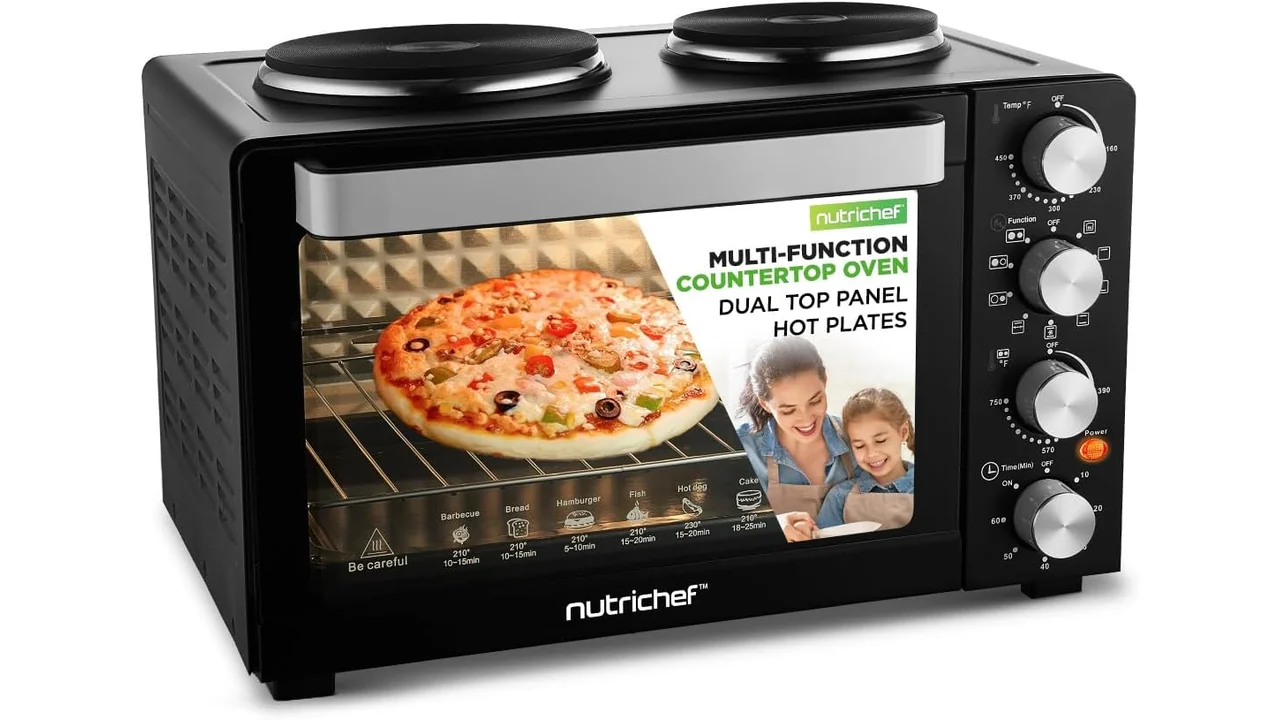NutriChef 30 Quart Kitchen Convection Oven & 2 – Expert