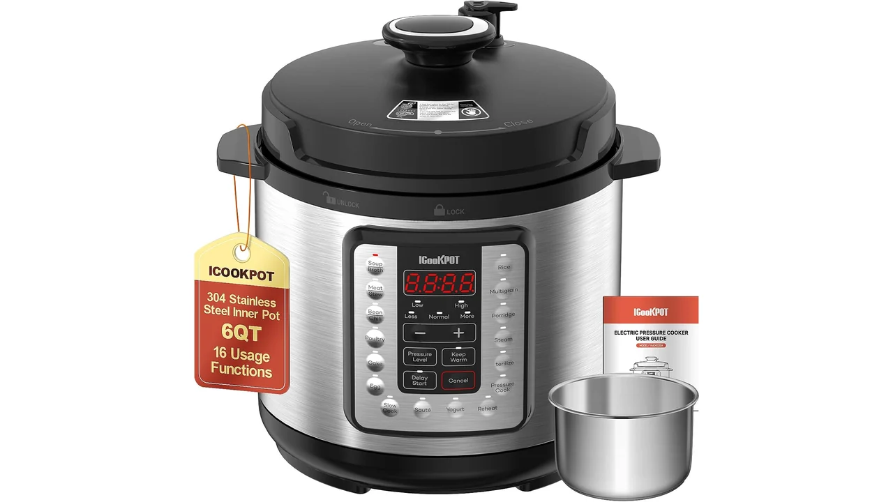 Brand: Simplified Name: Electric Pressure Cooker, Slow