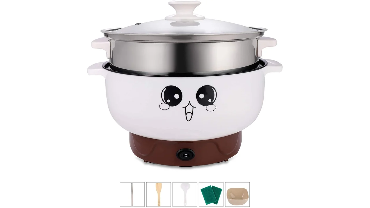2.8L 4-IN-1 Multifunction Electric Cooker Skillet Grill Pot