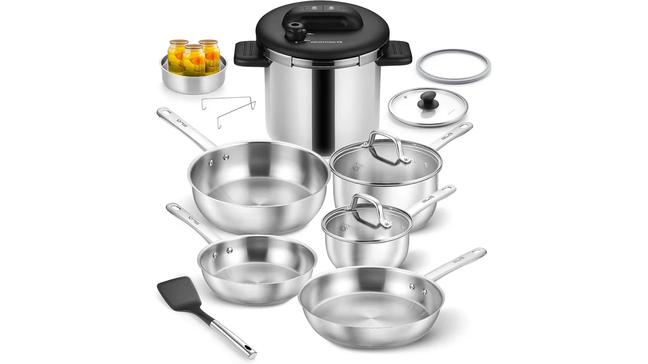 KOCH SYSTEME CS 14 Piece Stainless Steel Cookware