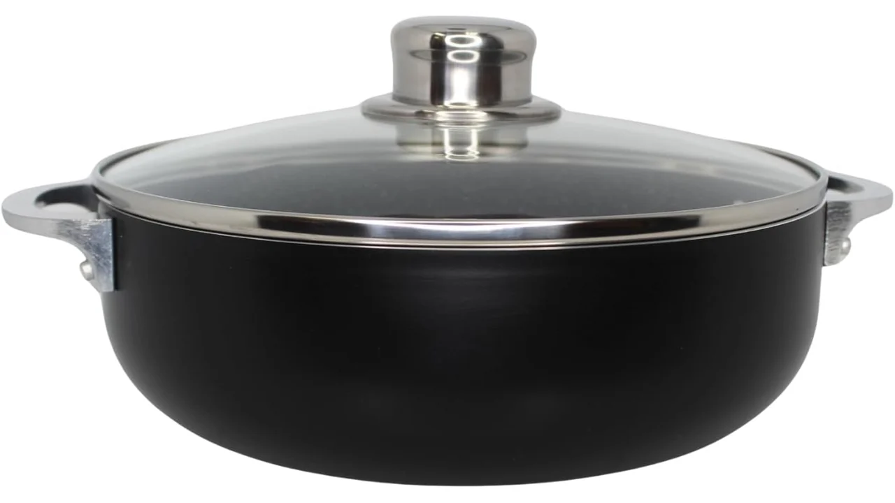 IMUSA Small 3.2qt Bistro-Cera Aluminum Speckled Black