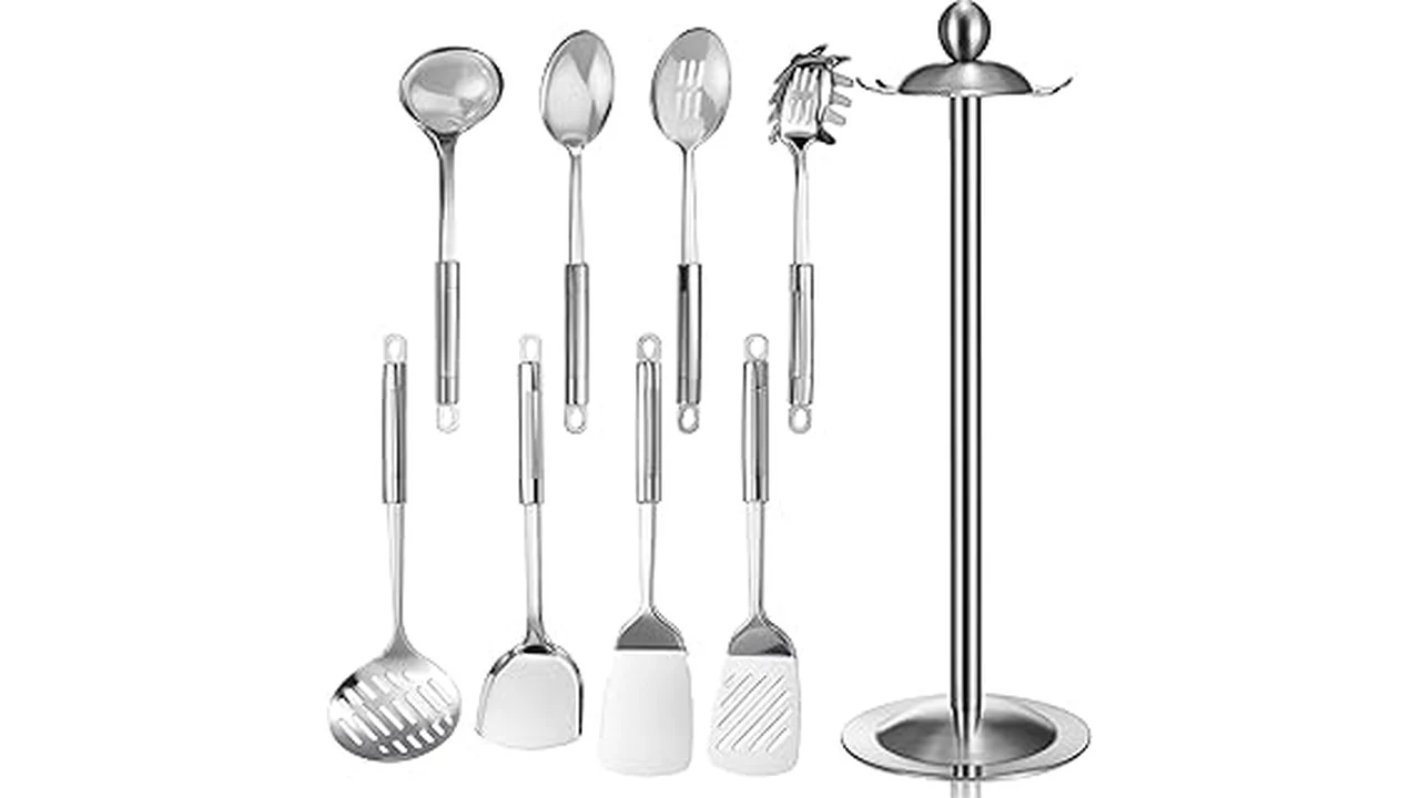 This image shows a collection of stainless steel cookware, highlighting the Best 31 18/0 cookware pieces.
