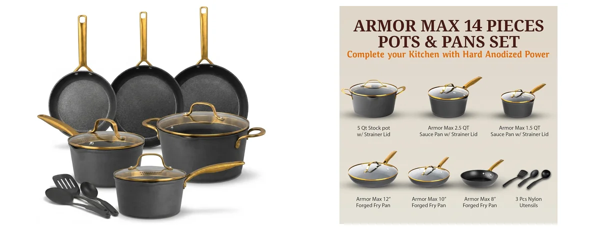 Granitestone 14 Pc Pots and Pans Set images