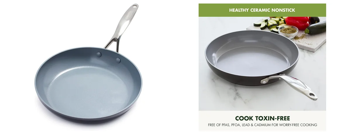 GreenPan Valencia Pro Ceramic Nonstick 12” Frying images