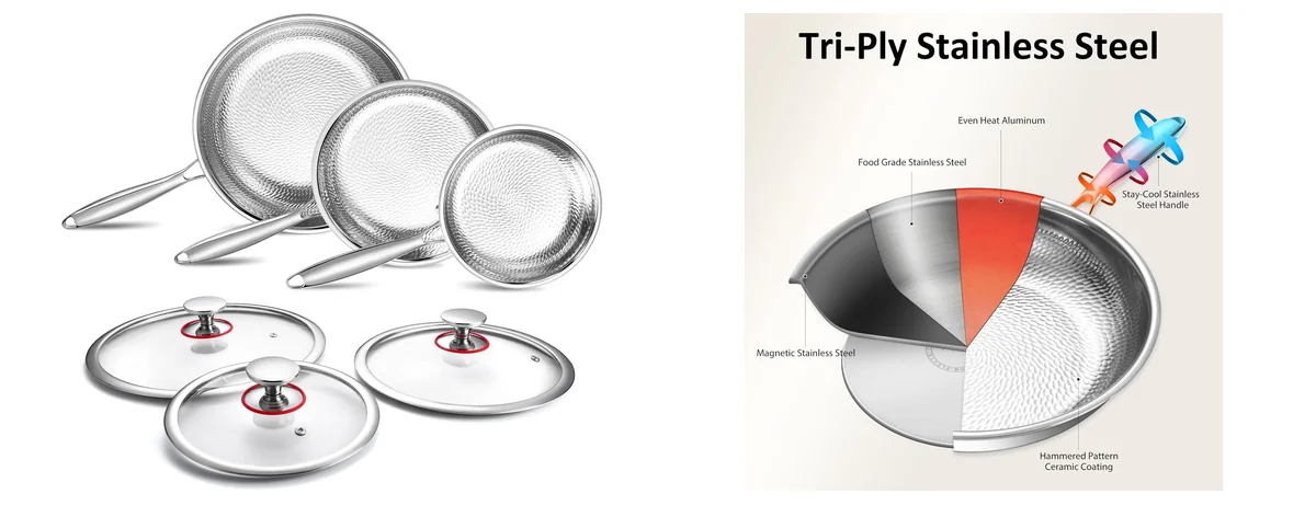 Lazycorner Titanium Non-stick Frying Pan images