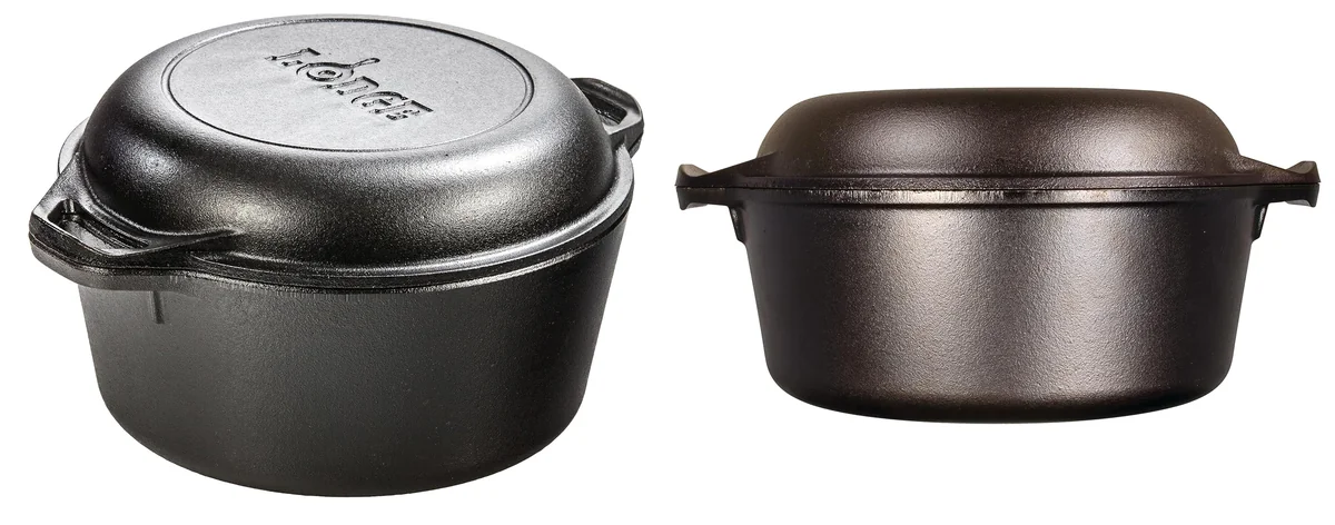 Lodge Cast Iron Double Dutch Oven - images