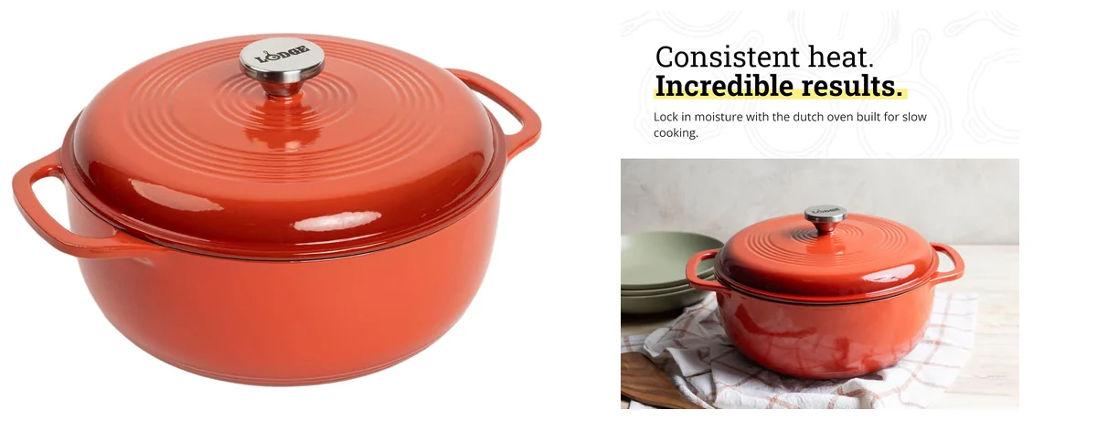 Lodge Essential Enamel Cast Iron Dutch Oven images