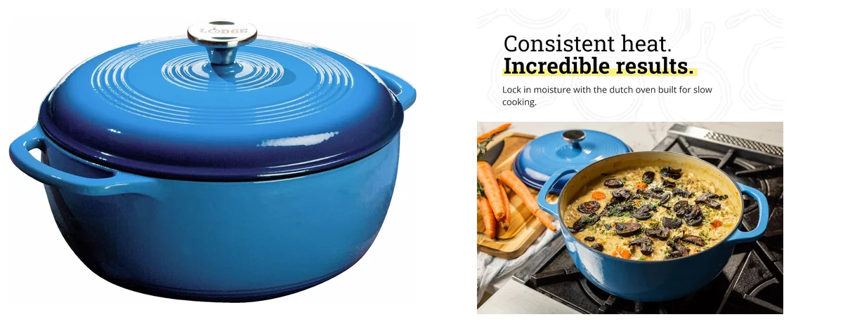 Lodge Essential Enamel Cast Iron Dutch Oven images