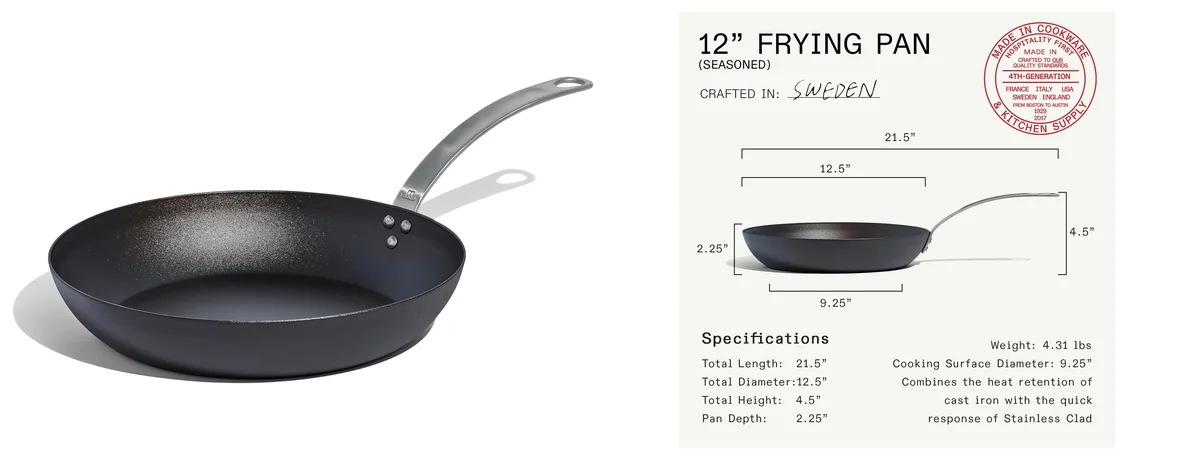 Made In Cookware | Seasoned 12