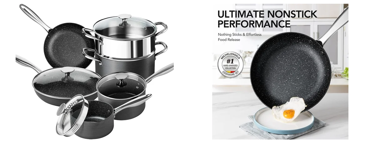 MICHELANGELO Hard Anodized 10 pcs images