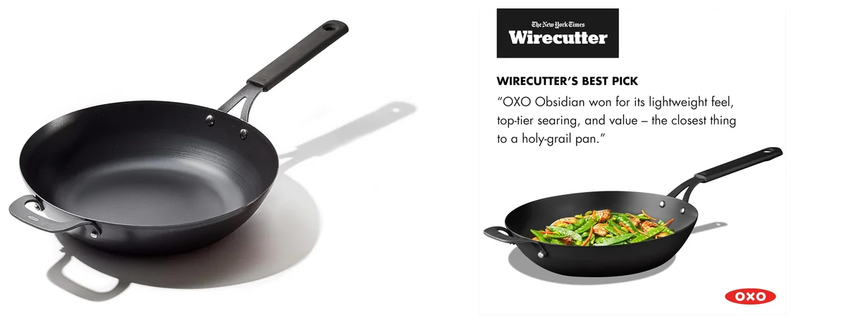 OXO Obsidian Pre-Seasoned Carbon Steel images