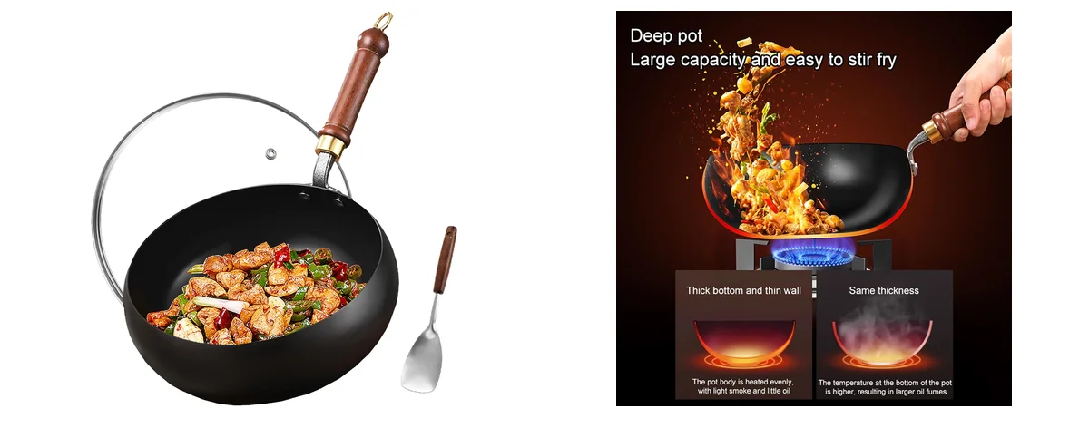 UMETRE Carbon Steel Wok Pan images