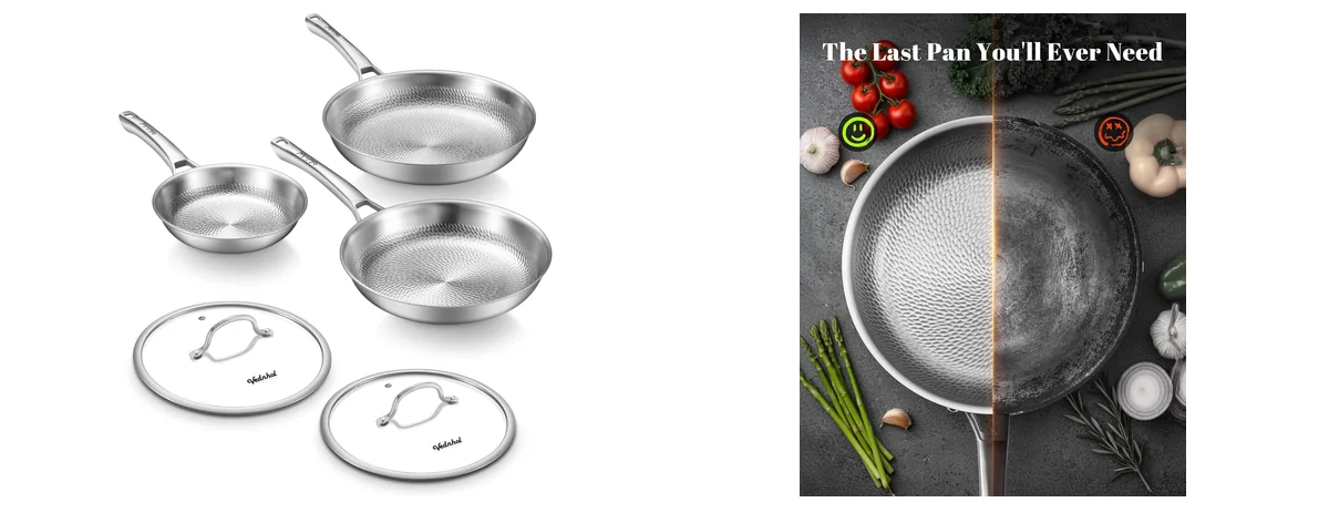 VEDNHOL Titanium Pans set images