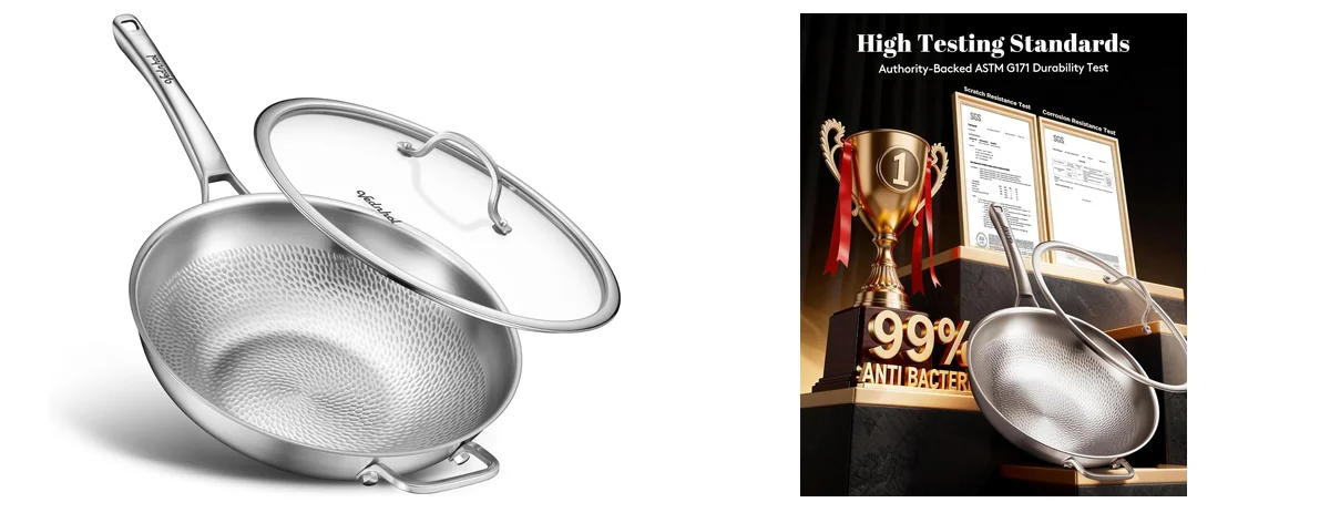 VEDNHOL Titanium Wok Pan images