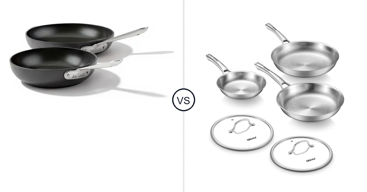 All-Clad 2 Piece Set vs VEDNHOL Titanium Pans: Best Oven for Your