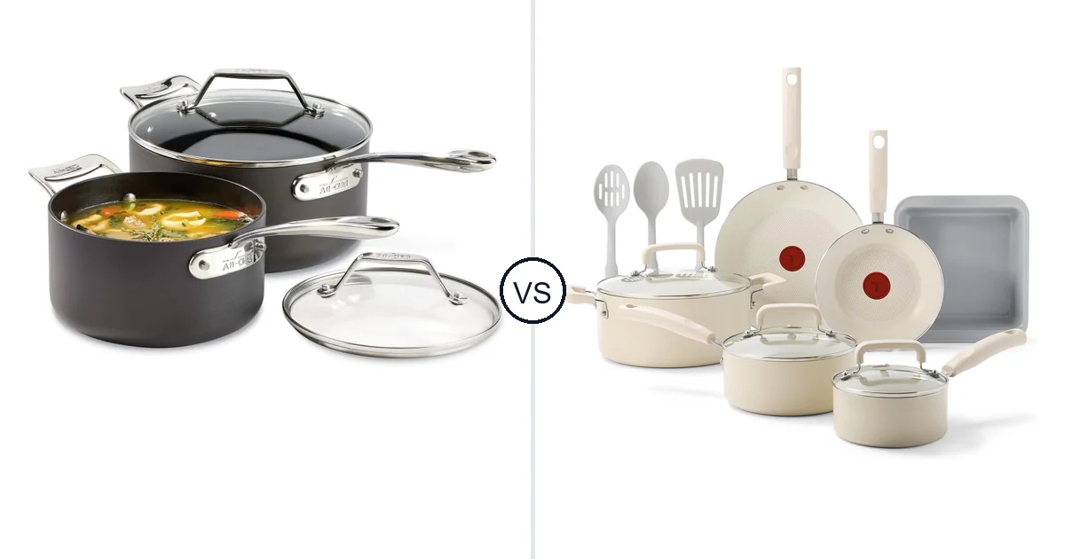 All-Clad 4 Piece Set vs T-Fal 12-Piece: Best Oven Cookware
